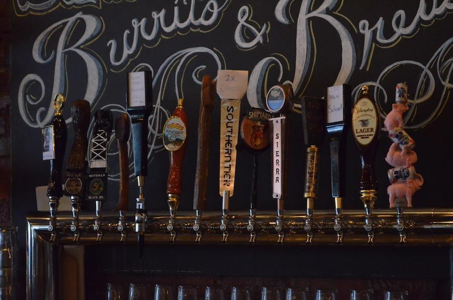 Black Sheep Burrito and Brews, located at 1555 Third Ave., offers a selection of 14 beers on tap.