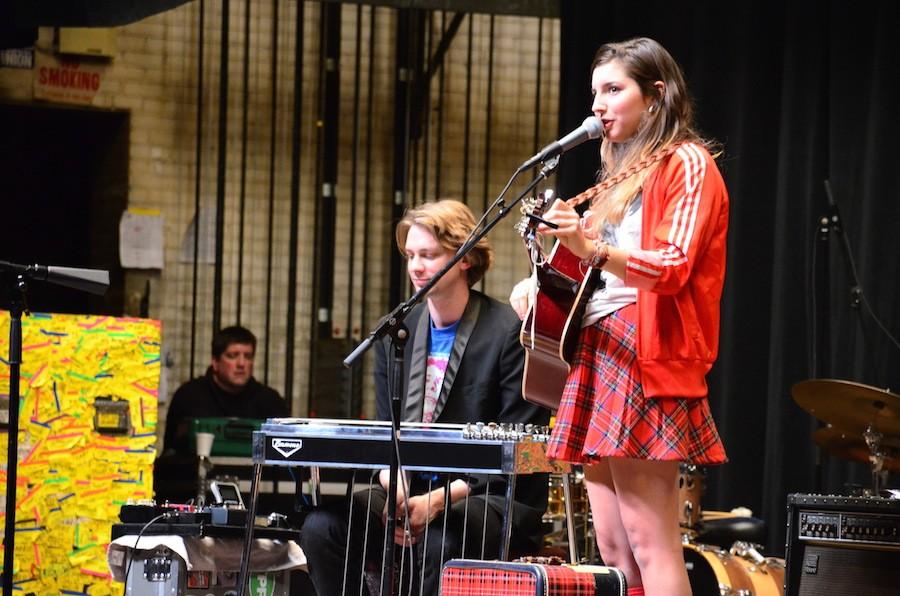 Caroline Rose performs as part of Mountain Stage Sunday at the Keith Albee Performing Arts Center. 