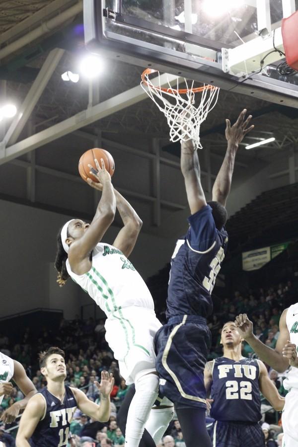 The Thundering Herd takes on the Florida International University Golden Panthers at the Cam Henderson Center Thursday. The Herd rolled to an 87-69 win, solidifying its spot in the C-USA tournament. 