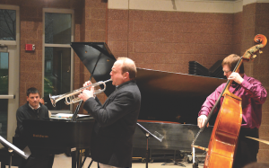 Jazz pianist Paul Johnston joined local musicians to perform as part of the Jomie Jazz Artist Series Wednesday in the Jomie Jazz Center. 