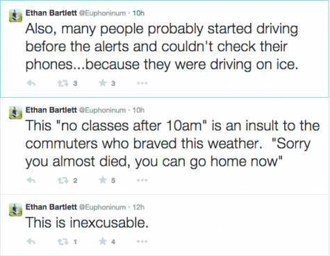 Weather makes commuting difficult