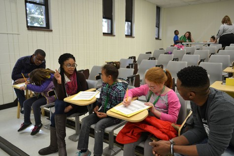Second-graders interview students in MU Society of Black Scholars