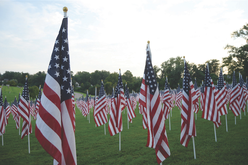 The Healing Field in Spring Hill Cemetery is a memorial
for those who died Sept. 11, 2001, the 1970 Marshall
plane crash victims and veterans of the armed forces.
