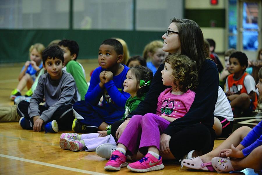 Children enjoy an evening of activities Oct. 10, 2014, during Kid’s Night Out at the Rec Center.