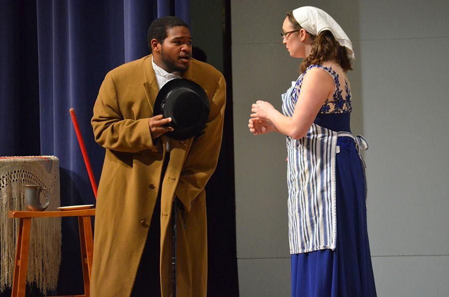 Johnathan Young, left, and  Hillary Herold perform scene at the 2015 Opera Gala Friday. 
