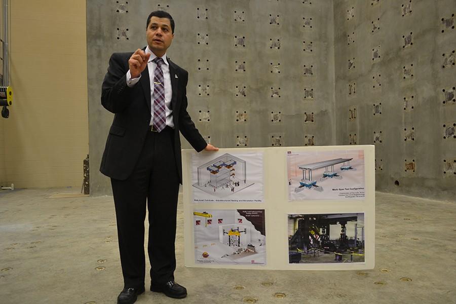 Wael Zatar, dean of the College of Information Technology and Engineering, discusses some key features of the new engineering complex’s state-of-the-art technologies. 
