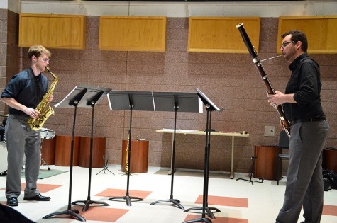 Traveling reed duo stops at Marshall