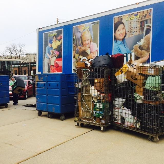 Knightlight Communications collected unwanted items for Goodwill Thursday.