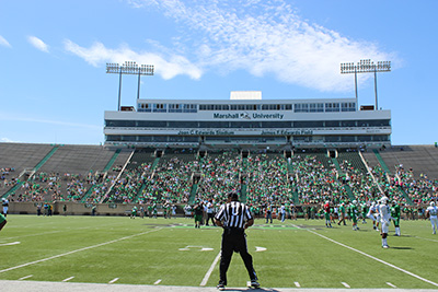 Joan C. Edwards football stadium.