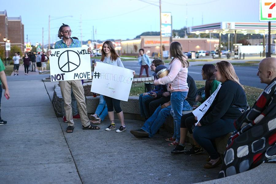 STUDENTS GATHER TO CLAIM PUBLIC SPACE