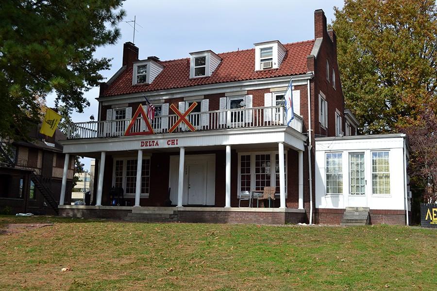 Pictured is the Delta Chi house located at 1440 5th Ave. near campus. The fraternity has been suspended on allegations of hazing that took place in the house in September.