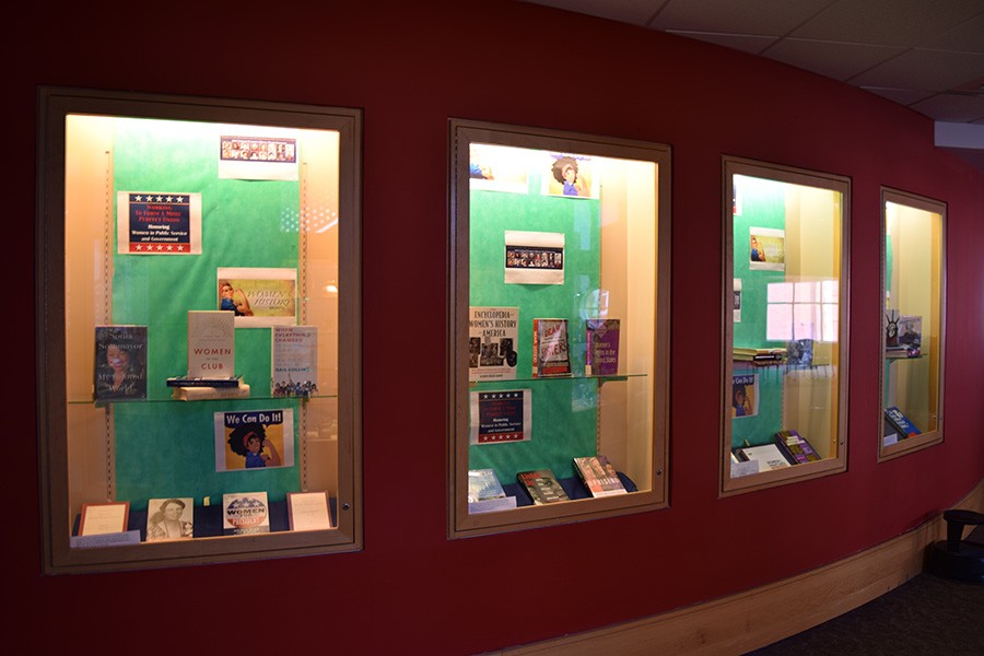 Drinko Library and Morrow Library celebrate Women’s History Month with display honoring women in history.