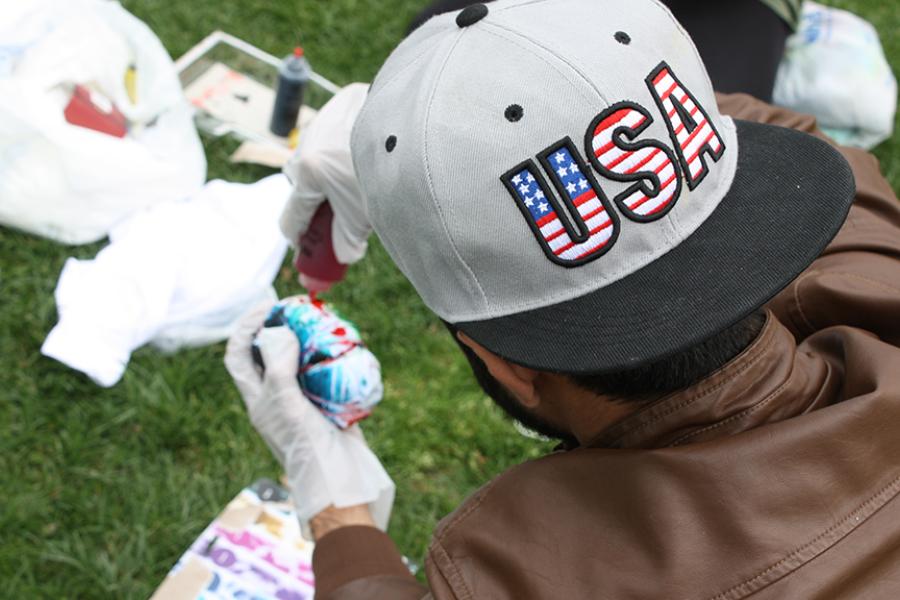 MSA member and Marshall graduate student Waleed Asif donns a