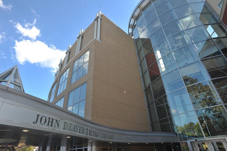 Drinko Library stands as a student hub for learning outside of the classroom, September 12, 2016.