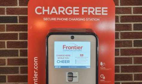 Phone charging stations installed in football stadium