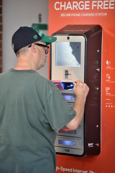 New Brightbox charging stations installed at the Joan C. Edwards Stadium in Huntington, WV. Ryan Fischer/Marshall University