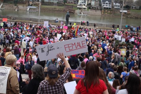 Marshall students, faculty join Women’s March on West Virginia