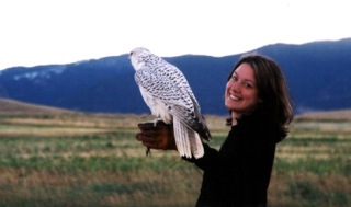 Helen Macdonald and her hawk. 