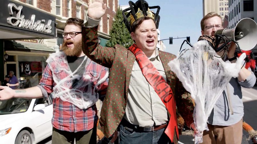 (From left) Travis McElroy, Justin McElroy and Griffin McElroy are co-hosts of popular podcast and online television series “My Brother, My Brother and Me.” During their live recording Nov. 2 at the Keith-Albee, Travis McElroy and wife Teresa McElroy will give a live recording of podcast “Shmanners,” while Dr. Sydnee McElroy and husband Justin will perform “Sawbones.”