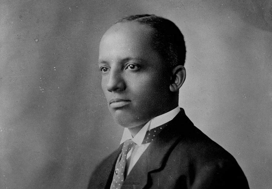 A portrait of Dr. Carter G. Woodson. Thursday’s Woodson Lyceum will feature a reading of “Carter G. Woodson: History, the Black Press, and Public Relations” by Carter G. Woodson and journalism professor Burnis Morris, as well as an unveiling of a website that will serve as a black history kit for educators and the public.