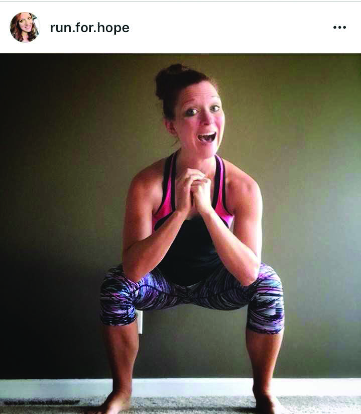 Harvey uses Instagram to document her journey to a healthy lifestyle.