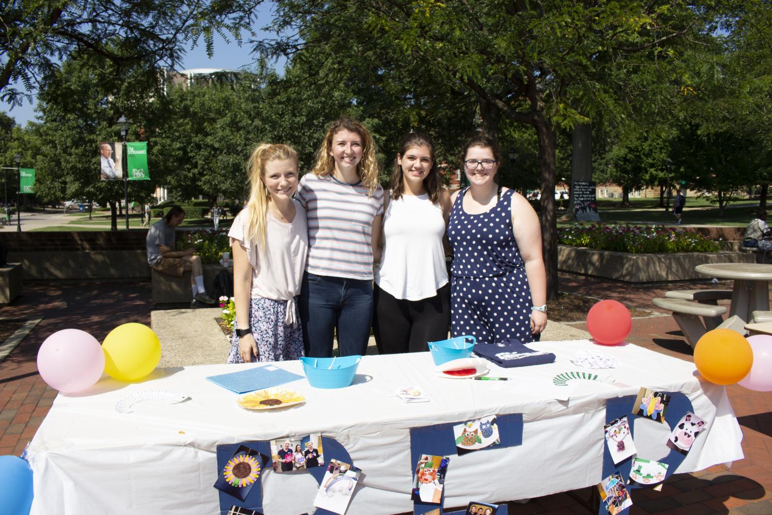 Franklin Norton I The Parthenon
Members of Pediatric Entertainment Program recruit for their group at the Student Engagement Fair Tuesday on the Student Center plaza.