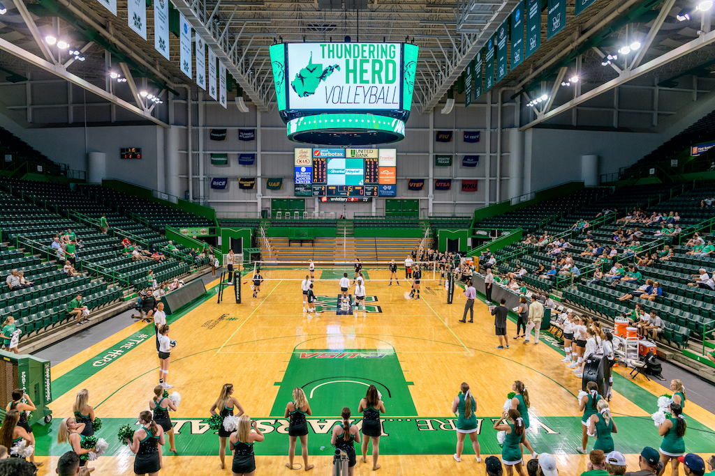 Herd volleyball downs Ohio at home - The Parthenon