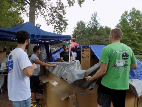 Alpha Tau Omega goes homeless for Huntington City Mission