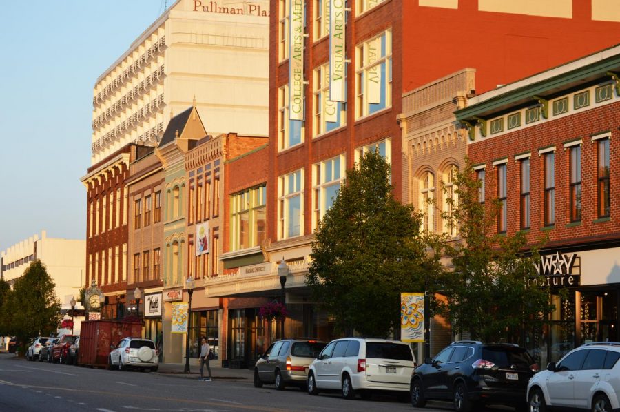 Downtown Huntington offers a free Wi-Fi network that covers a two-block radius, including Pullman Square.