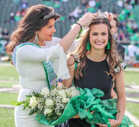 Mr. and Miss Marshall of 2018 homecoming for herd