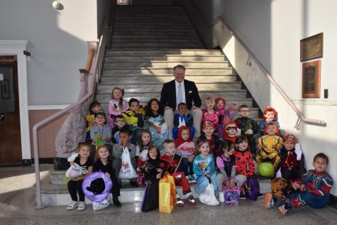 Local day-cares participated in City Hall’s safe Trick or Treat