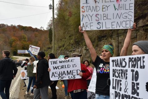 Local activist groups rally against Trump