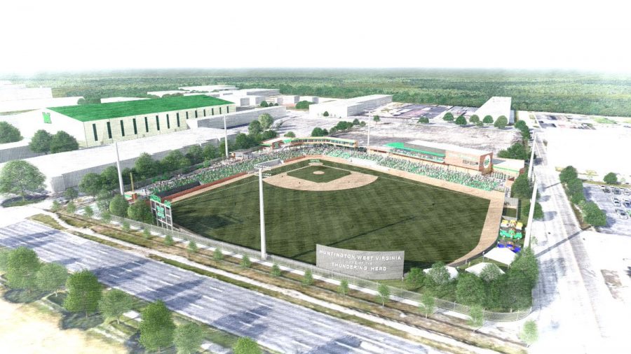 Renderings of Marshall baseballs future home, which will be located at 5th Avenue and 24th Street.