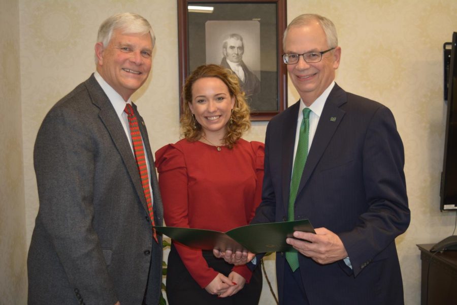 New scholarship honors President Gilberts parents