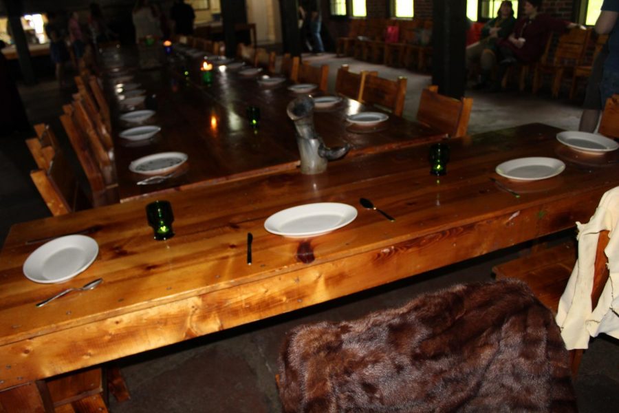 The Head Table, where important guests were seated. 