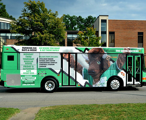 Marshall’s Green Machine is often utilized by students on late nights and weekends.