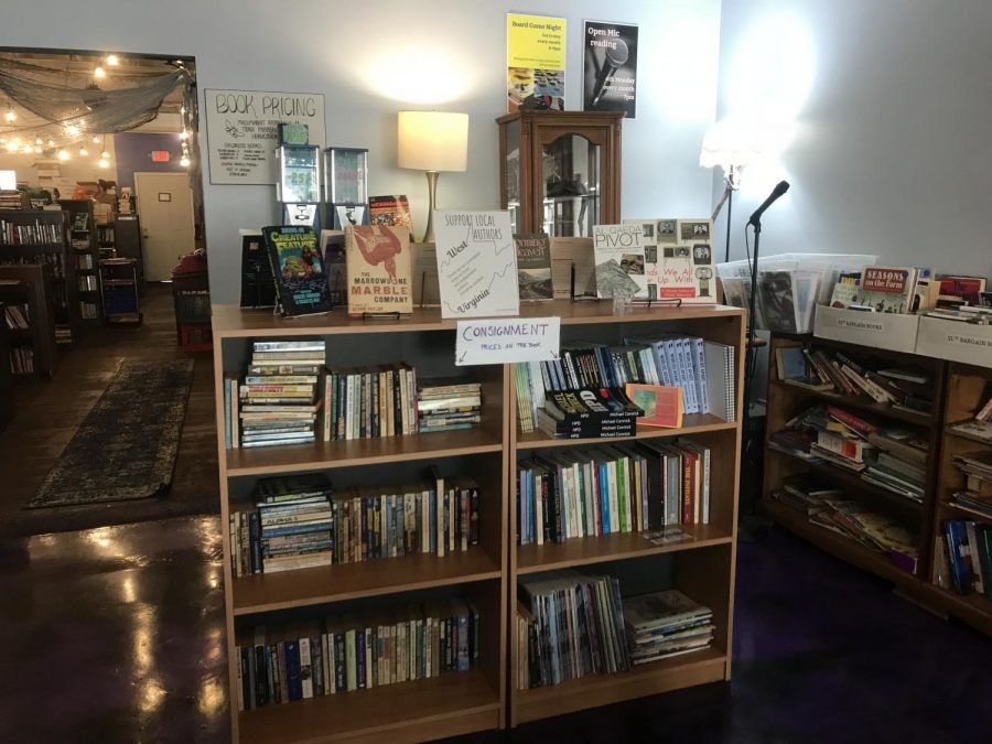 Cicada Books and Coffee provides a working, reading and meeting space for the community in addition to being a business. 