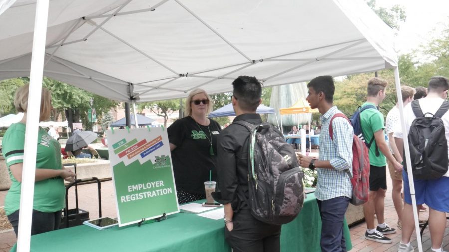 More than 20 vendors seeking employees participated in Job-A-Palooza to help students of all different majors find jobs, internships or gain experience.
