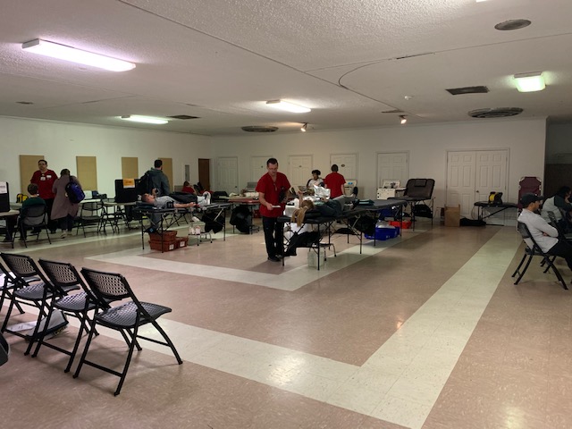 Blood drives take place in the Campus Christian Center just about once a month, and they are always open to the campus and the community.