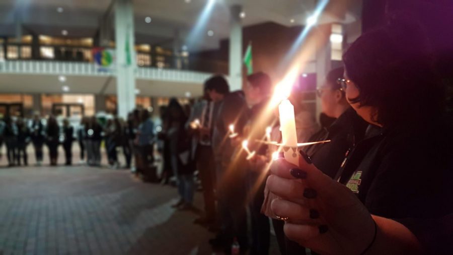 The Take Back the Night event, organized to show support for survivors of sexual violence and to raise awareness about available resources, was comprised of speeches, survivors stories and candlelight Nov. 6. 