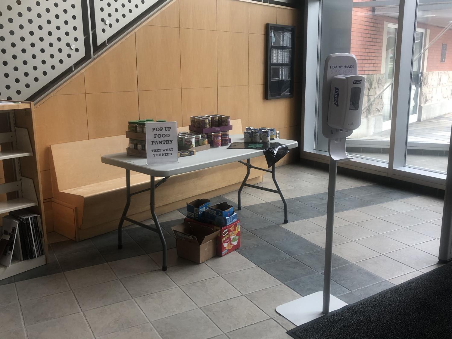 food pantry in dining room