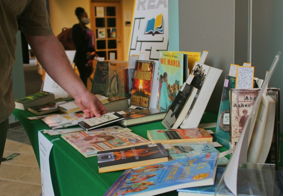 Students can check out a variety of banned books from Drinko Library. 