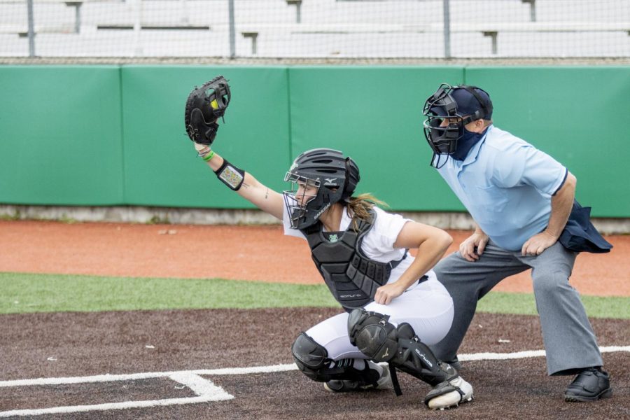 Freshman catcher Kat Sackett was a bright spot for the Herd in game one during a dull weekend. She hit two home runs on her two hits, racking up six RBIs.