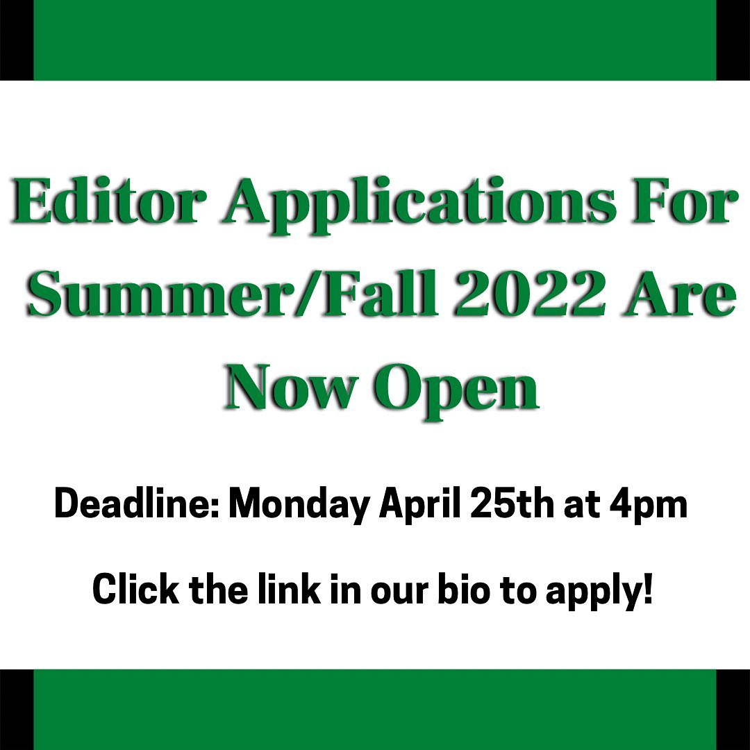 The Parthenon is now accepting applications for Summer/Fall 2022 editor and staff positions. 

Positions include, executive editor, managing editor, news editor, breaking news editor, features editor, sports editor, copy editor, photo and graphics editor, social media manager, lead reporter, and photographer.