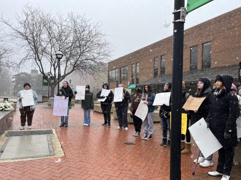 Students protest following the release of USA Todays article.