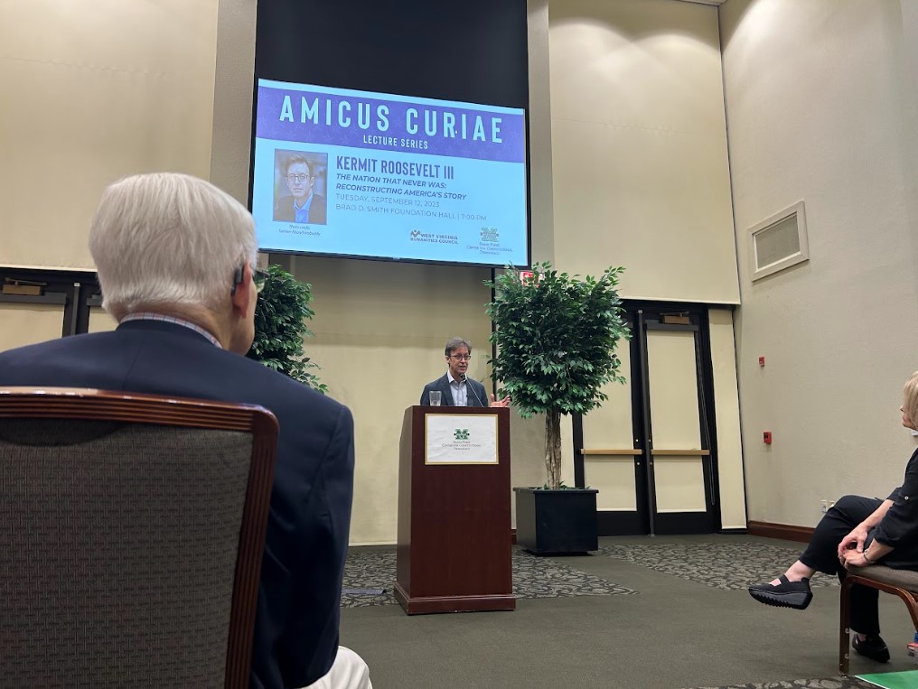 Kermit Roosevelt III speaks at the latest Amicus Curiae lecture.