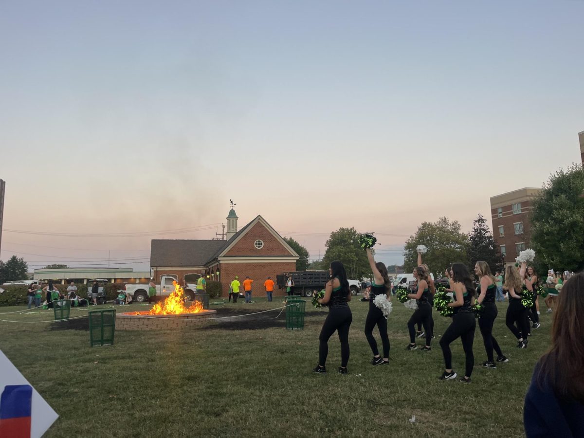 Students, faculty and community members attended the annual pep rally and bonfire on Friday, Sept. 29.