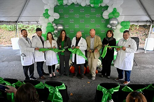 Med school faculty cut the ribbon to launch their new rural residency program.