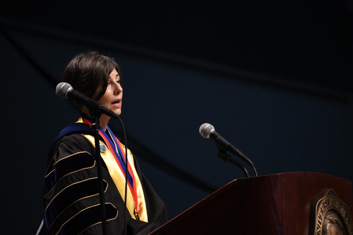 Dr. Rachael Peckham delivered the keynote address at the Winter 2023 Commencement Ceremony.