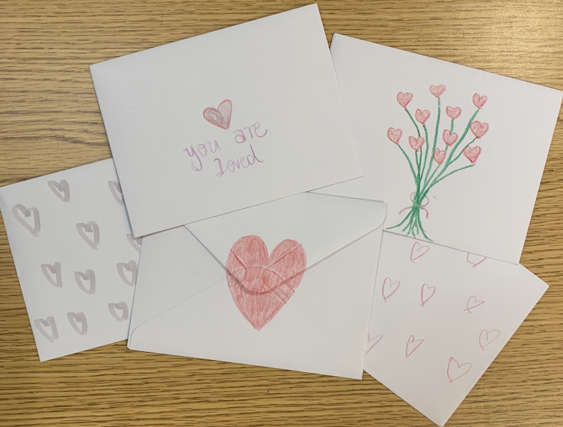 The cards will be sent on Valentine’s Day.